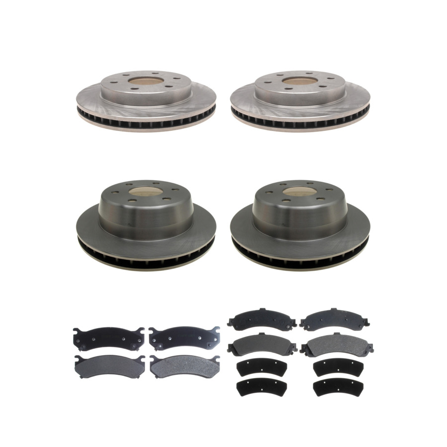 ACDelco Disc Brake Pads and Rotors Kit Front Rear For 00-03 GMC Yukon XL 1500