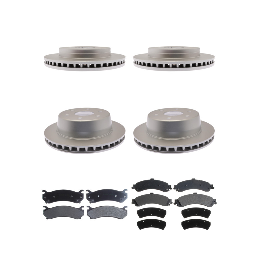 ACDelco Disc Brake Pads and Rotors Kit Front Rear For 00-06 Chevrolet Tahoe