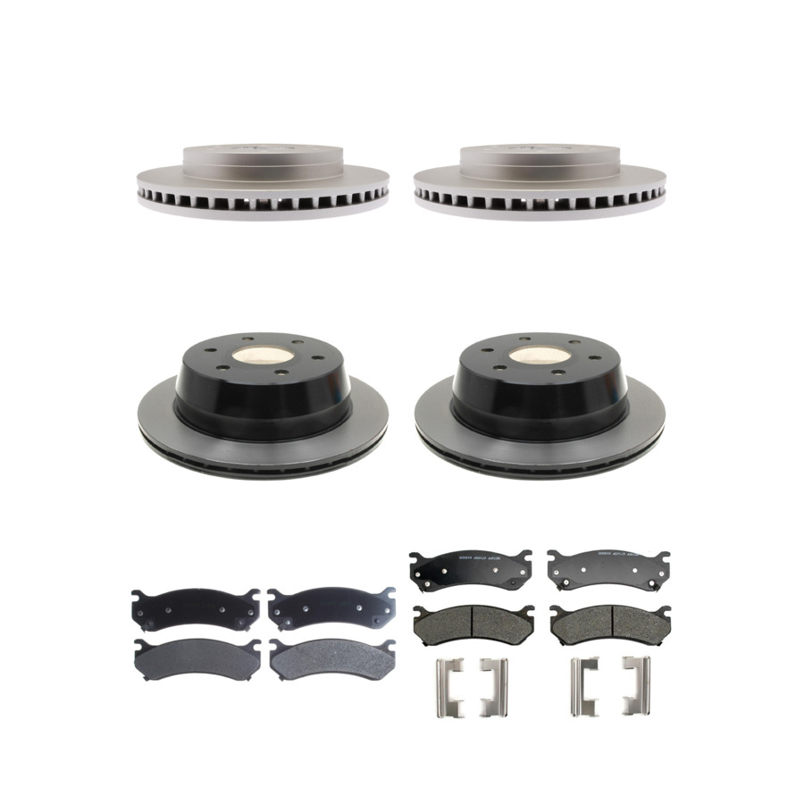 ACDelco Disc Brake Pads and Rotors Kit Front Rear For 99-07 Chevrolet Astro