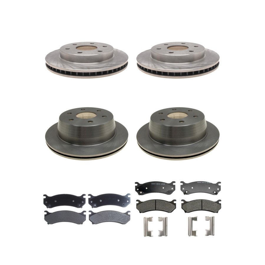 ACDelco Disc Brake Pads and Rotors Kit Front Rear For 99-07 Chevrolet Astro