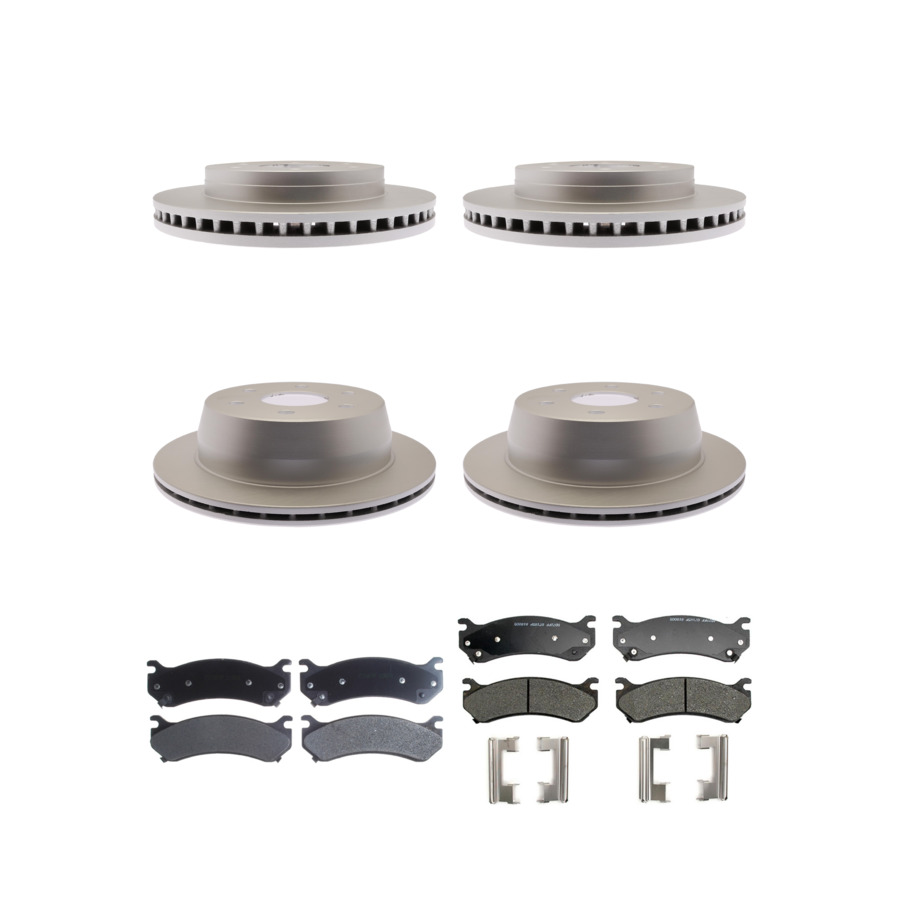 ACDelco Disc Brake Pads and Rotors Kit Front Rear For 99-07 Chevrolet Astro