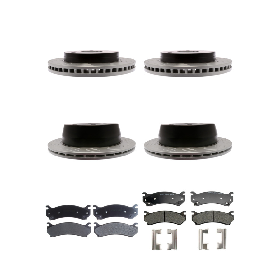 ACDelco Disc Brake Pads and Rotors Kit Front Rear For 99-07 Chevrolet Astro