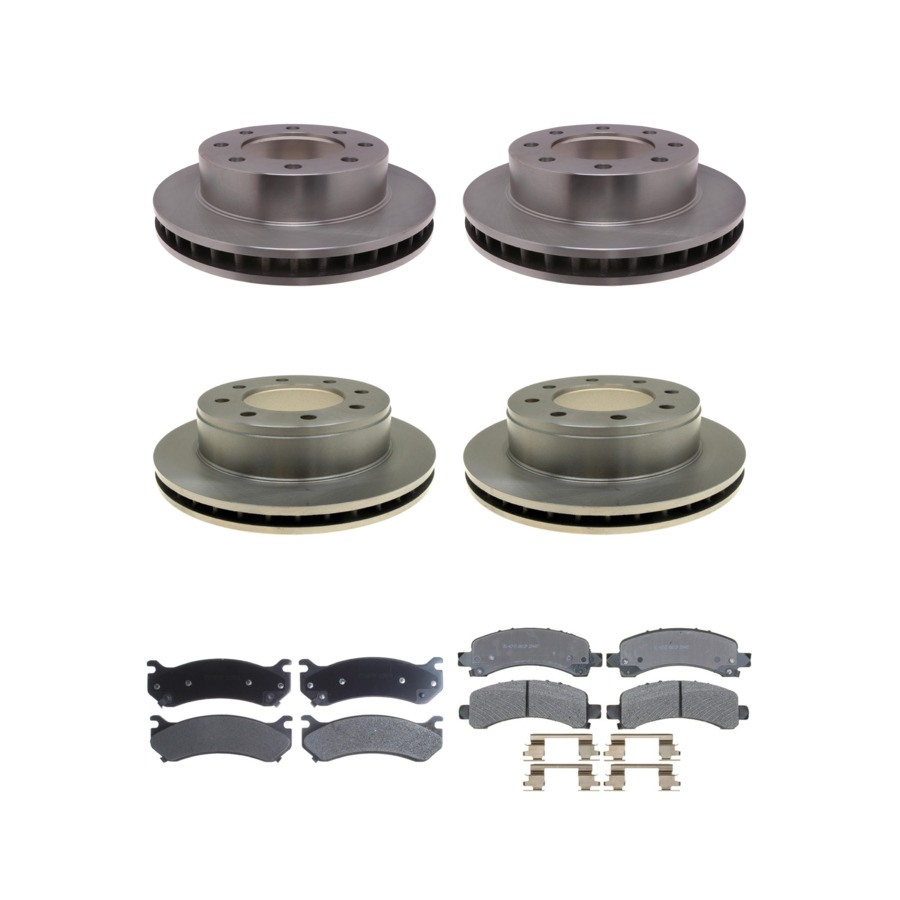 ACDelco Disc Brake Pads and Rotors Kit Front Rear For 03-05 GMC Savana 2500