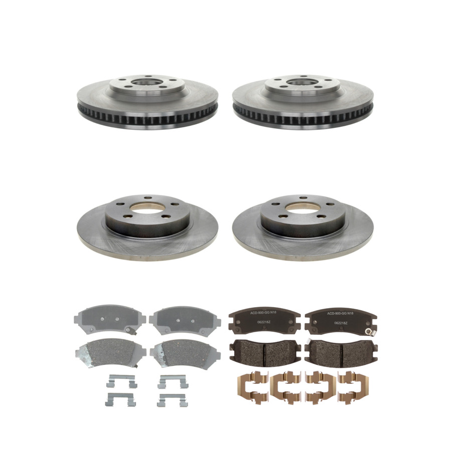 ACDelco Disc Brake Pads and Rotors Kit Front Rear For 2000-2005 Buick LeSabre