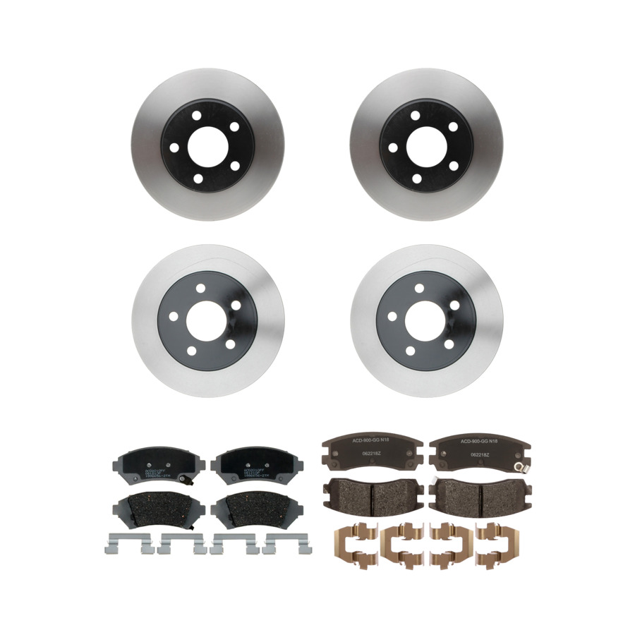 ACDelco Disc Brake Pads and Rotors Kit Front Rear For 2000-2005 Buick LeSabre
