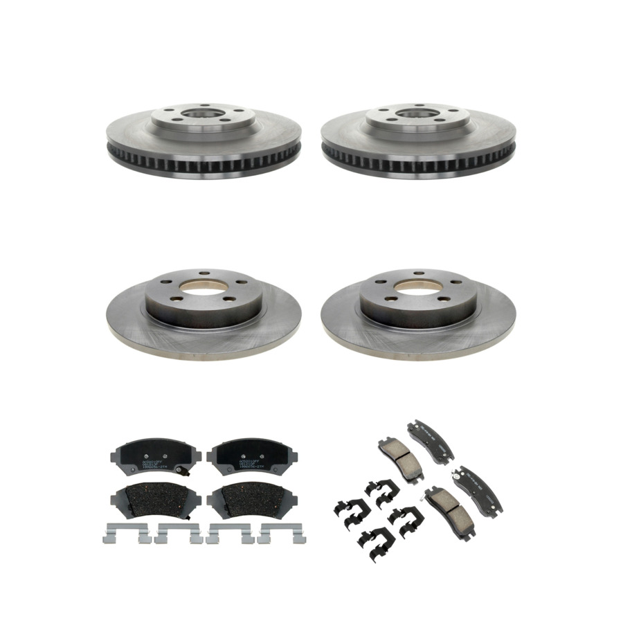 ACDelco Disc Brake Pads and Rotors Kit Front Rear For 2000-2005 Buick LeSabre