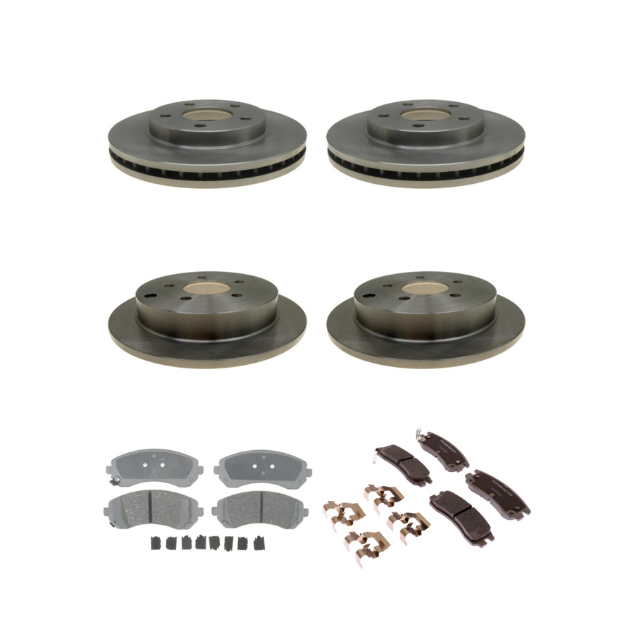 ACDelco Disc Brake Pads and Rotors Kit Front Rear For 01-07 Buick Rendezvous