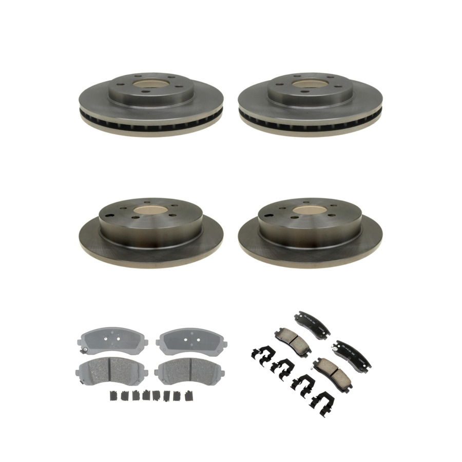 ACDelco Disc Brake Pads and Rotors Kit Front Rear For 01-07 Buick Rendezvous