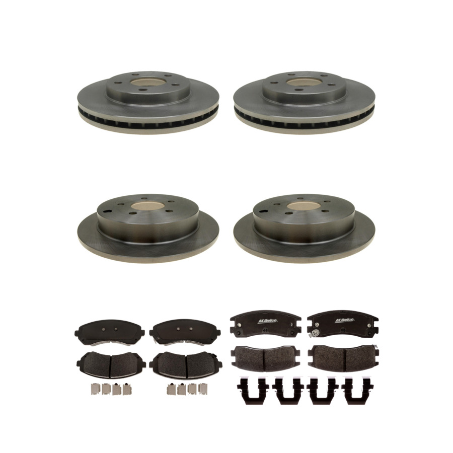 ACDelco Disc Brake Pads and Rotors Kit Front Rear For 01-07 Buick Rendezvous