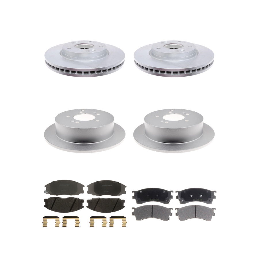 ACDelco Disc Brake Pads and Rotors Kit Front Rear For 2001-2006 Hyundai Santa Fe
