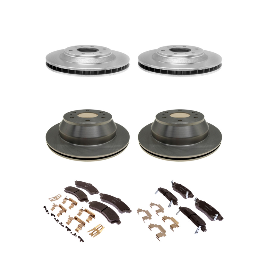 ACDelco Disc Brake Pads and Rotors Kit Front Rear For 02-05 Chevrolet