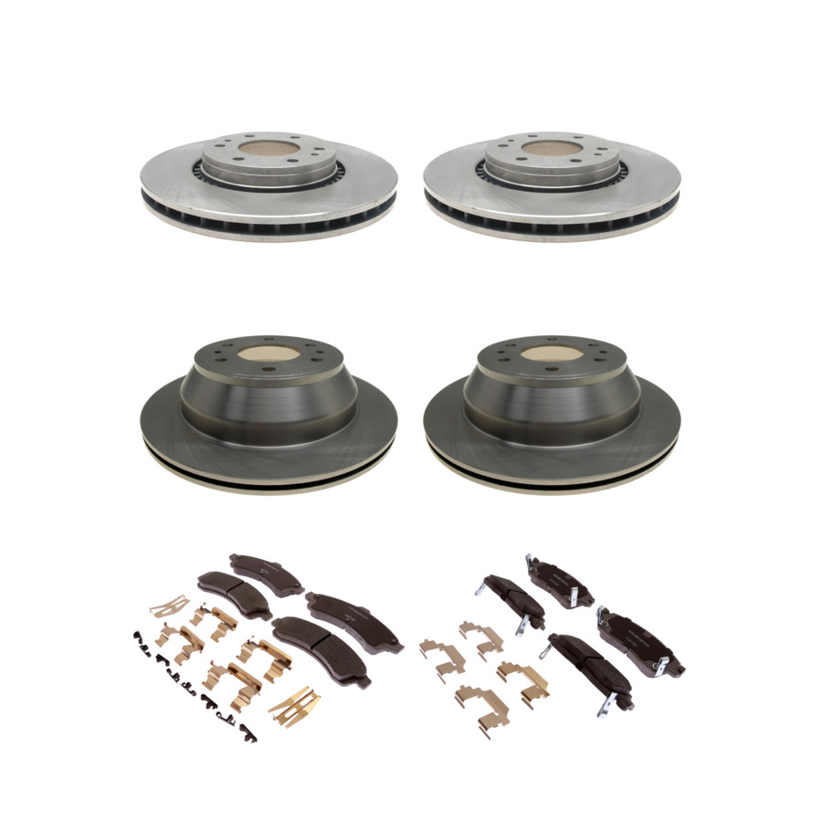 ACDelco Disc Brake Pads and Rotors Kit Front Rear For 02-06 GMC Envoy XL