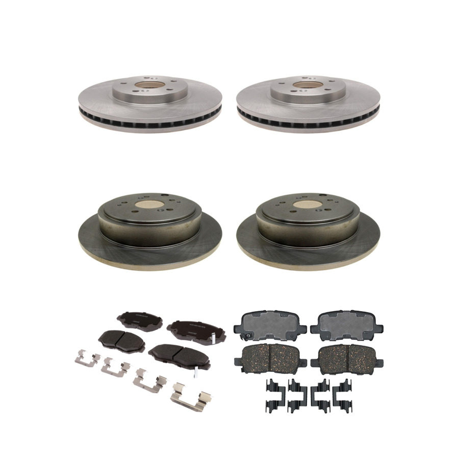 ACDelco Disc Brake Pads and Rotors Kit Front Rear For 2003-2008 Honda Pilot