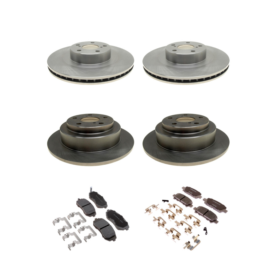 ACDelco Disc Brake Pads and Rotors Kit Front Rear For 02-03 Subaru Impreza