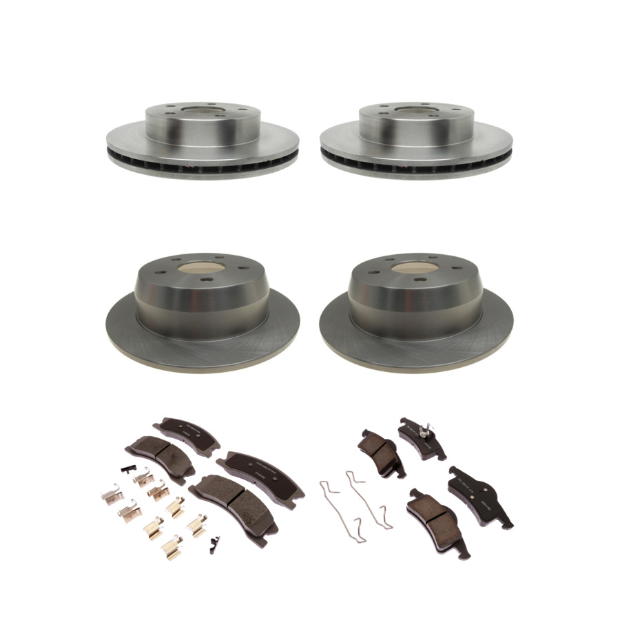 ACDelco Disc Brake Pads and Rotors Kit Front Rear For 99-04 Jeep Grand Cherokee