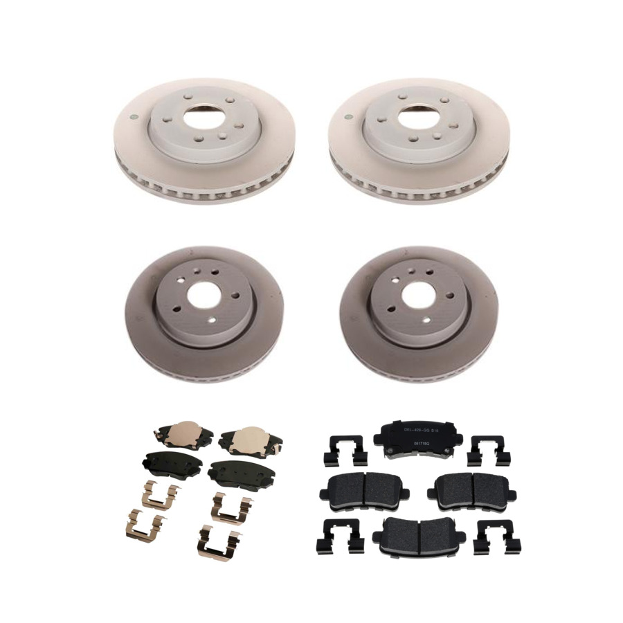 ACDelco Disc Brake Pads and Rotors Kit Front Rear For 12-16 Chevrolet Malibu
