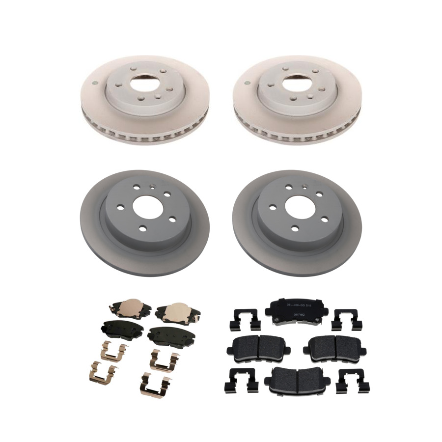 ACDelco Disc Brake Pads and Rotors Kit Front Rear For 12-16 Chevrolet Malibu