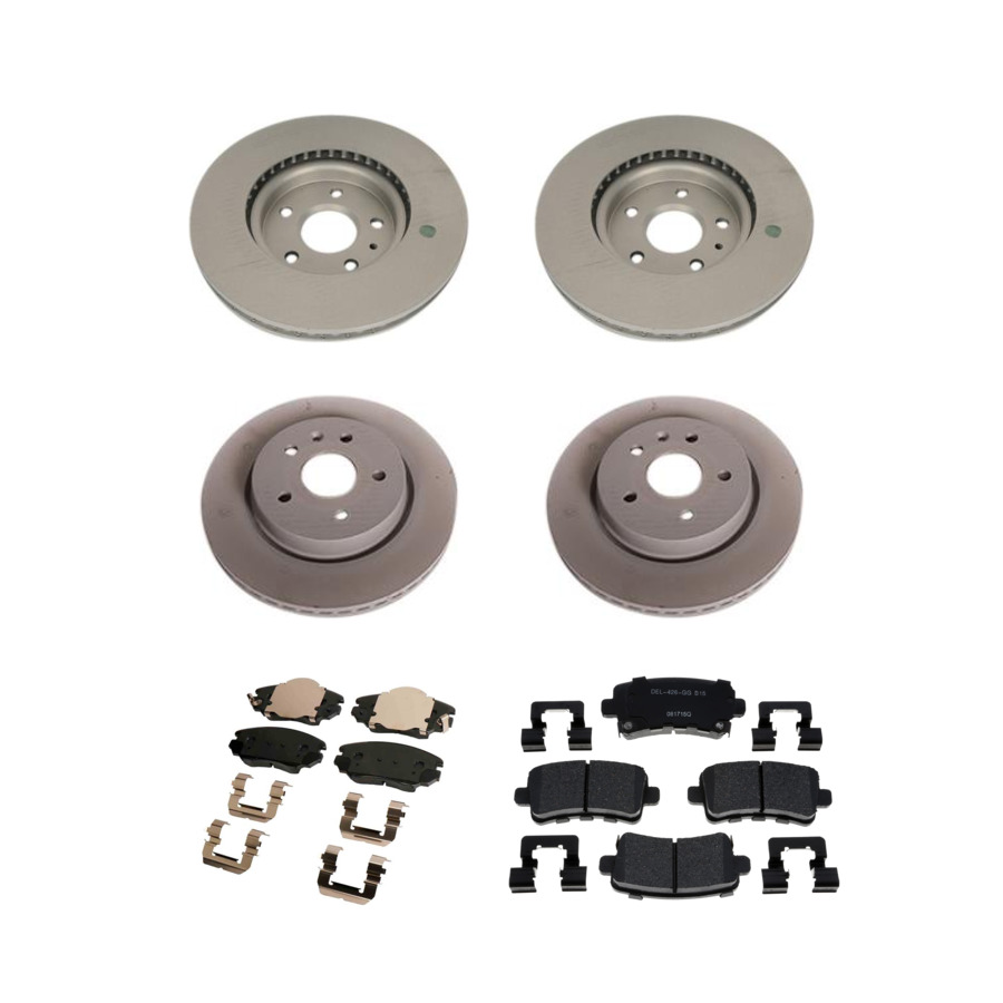 ACDelco Disc Brake Pads and Rotors Kit Front Rear For 12-16 Chevrolet Malibu