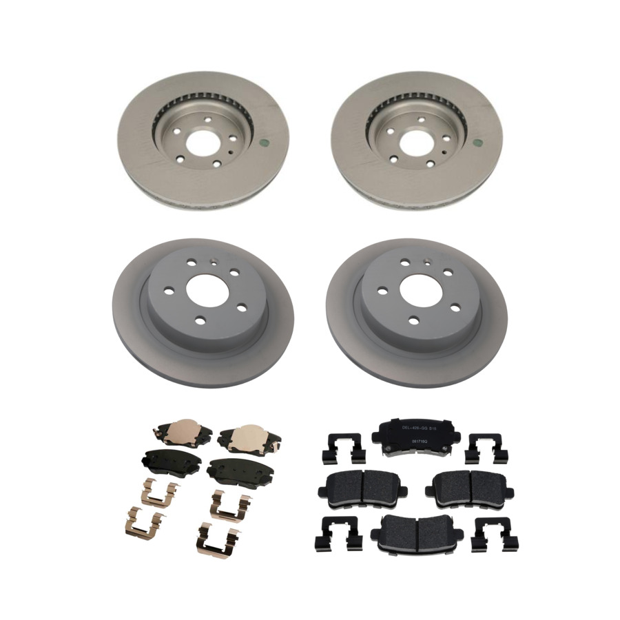 ACDelco Disc Brake Pads and Rotors Kit Front Rear For 12-16 Chevrolet Malibu