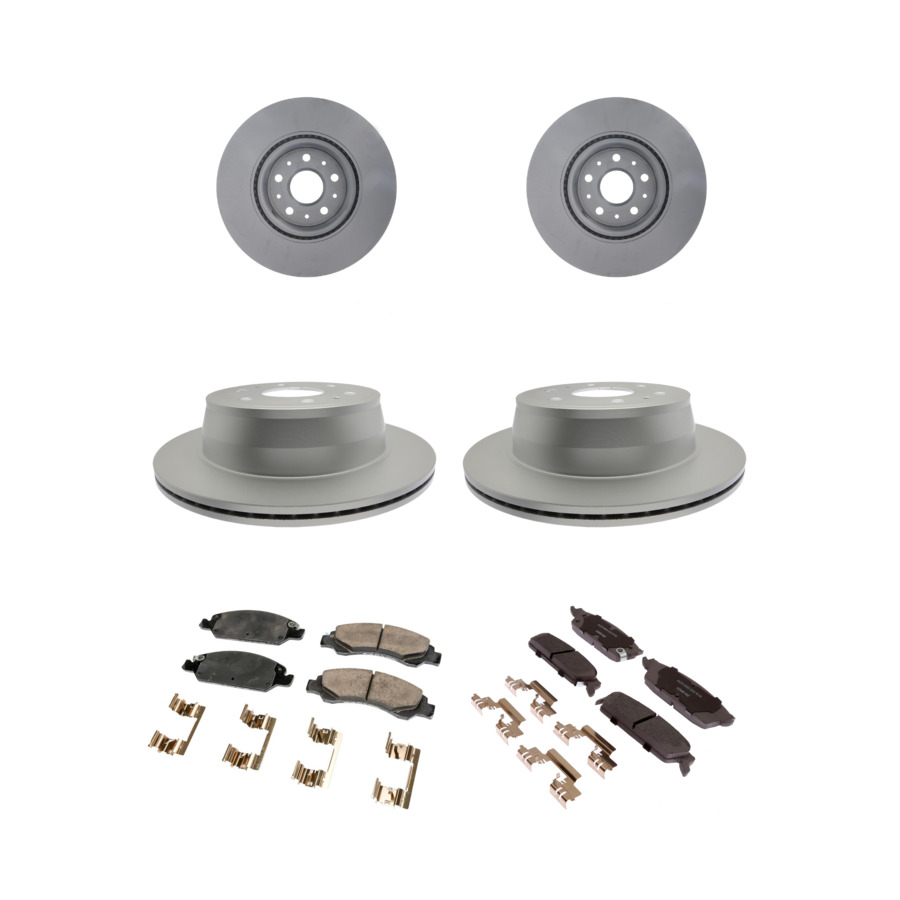 ACDelco Disc Brake Pads and Rotors Kit Front Rear For 08-14 Chevrolet Tahoe