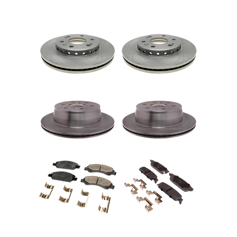 ACDelco Disc Brake Pads and Rotors Kit Front Rear For 09-14 Chevrolet Tahoe GMC