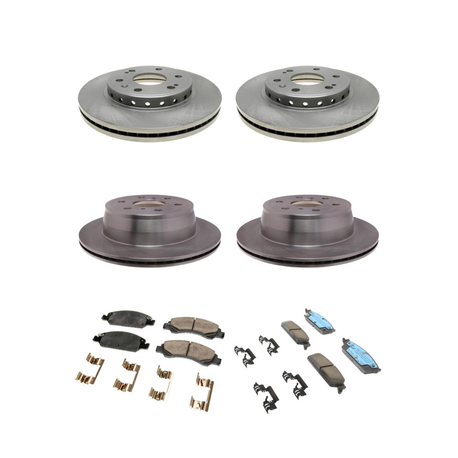 ACDelco Disc Brake Pads and Rotors Kit Front Rear For 09-14 Chevrolet Tahoe GMC