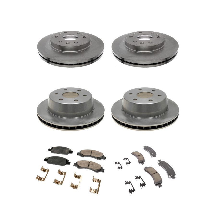 ACDelco Disc Brake Pads and Rotors Kit Front Rear For 09-14 Chevrolet Express