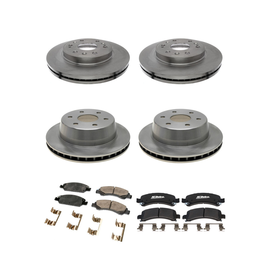 ACDelco Disc Brake Pads and Rotors Kit Front Rear For 09-14 Chevrolet Express