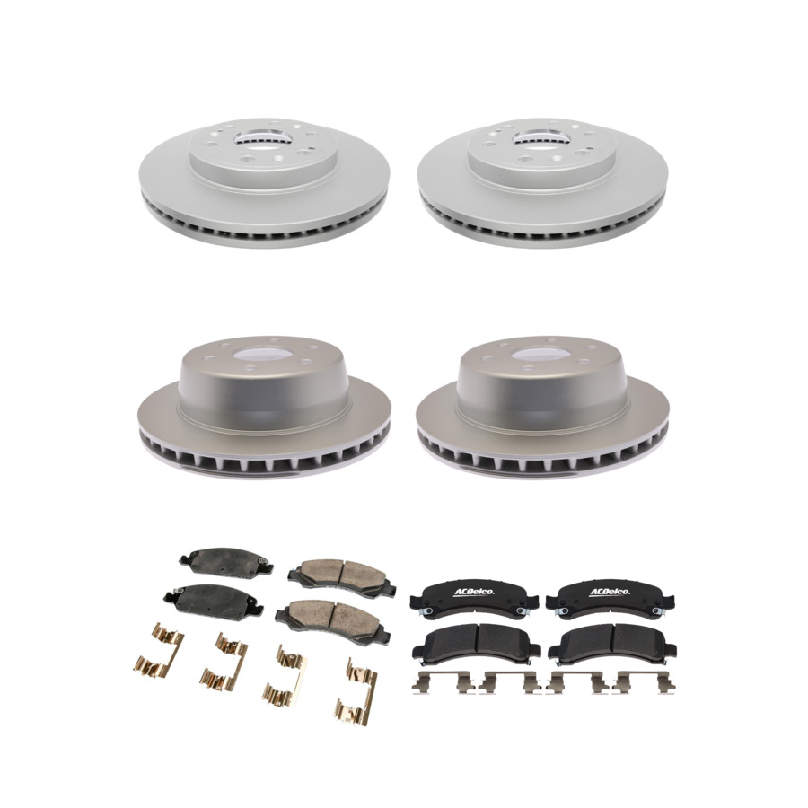ACDelco Disc Brake Pads and Rotors Kit Front Rear For 09-14 Chevrolet Express