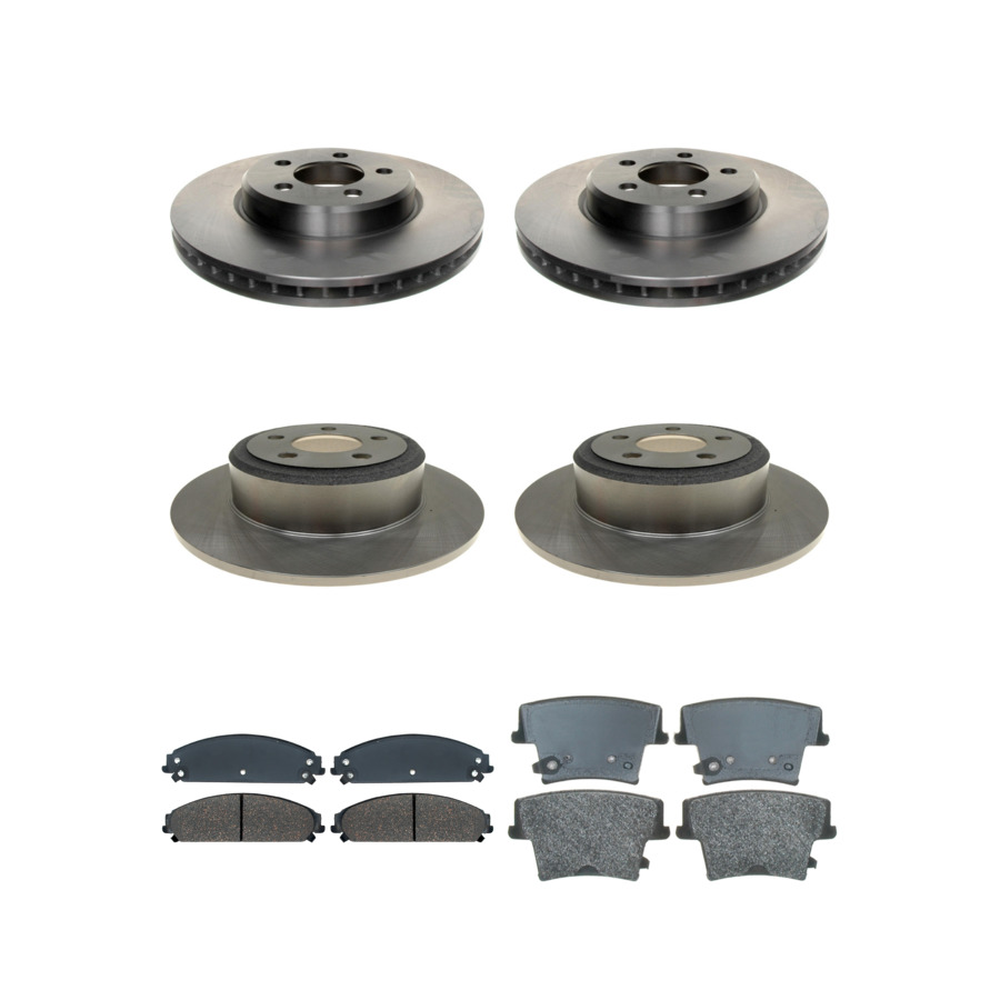 ACDelco Disc Brake Pads and Rotors Kit Front Rear For 05-22 Dodge Charger