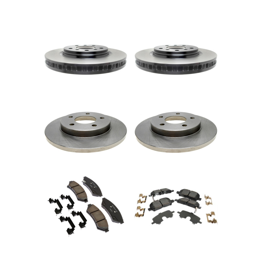 ACDelco Disc Brake Pads and Rotors Kit Front Rear For 05-09 Pontiac Grand Prix