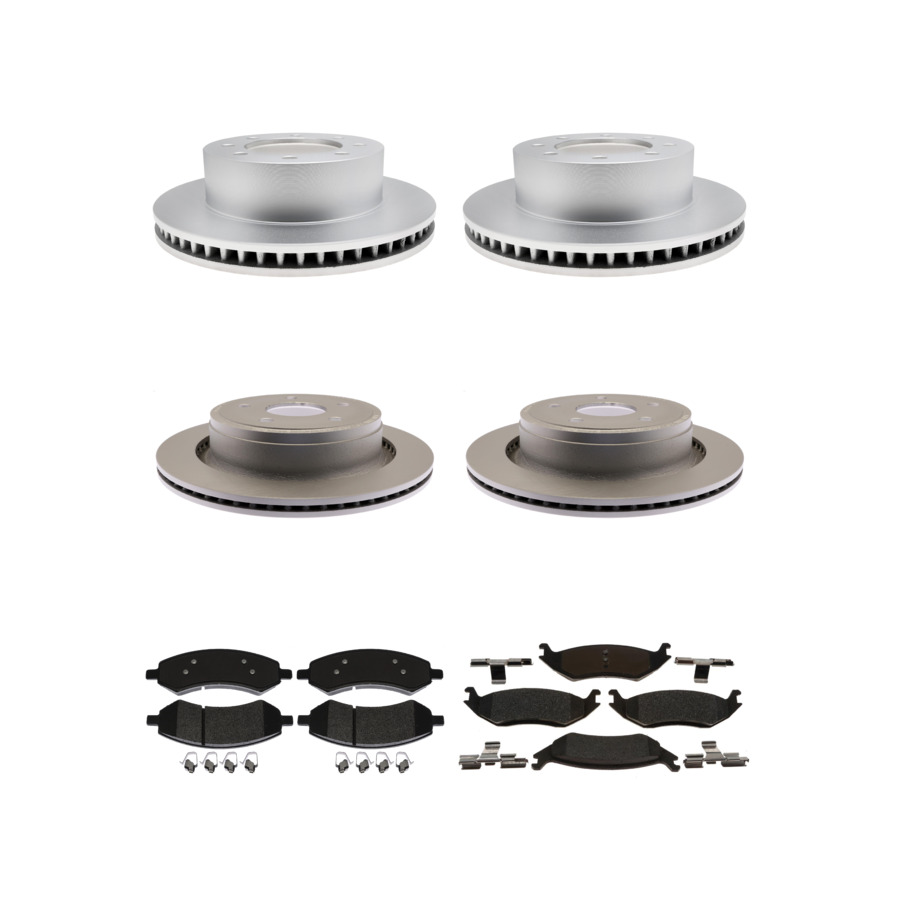 ACDelco Disc Brake Pads and Rotors Kit Front Rear For 2006-2008 Dodge Ram 1500