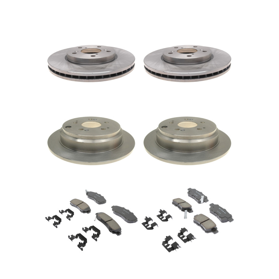 ACDelco Disc Brake Pads and Rotors Kit Front Rear For 2005-2010 Honda Odyssey