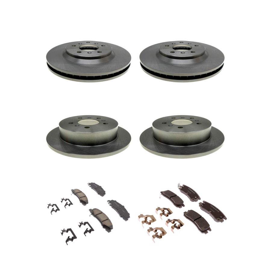 ACDelco Disc Brake Pads and Rotors Kit Front Rear For 06-10 Chevrolet Impala