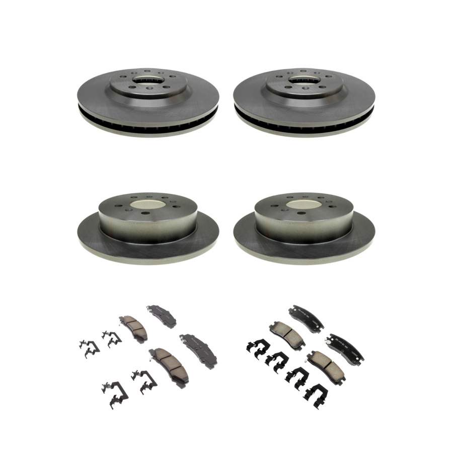 ACDelco Disc Brake Pads and Rotors Kit Front Rear For 06-10 Chevrolet Impala