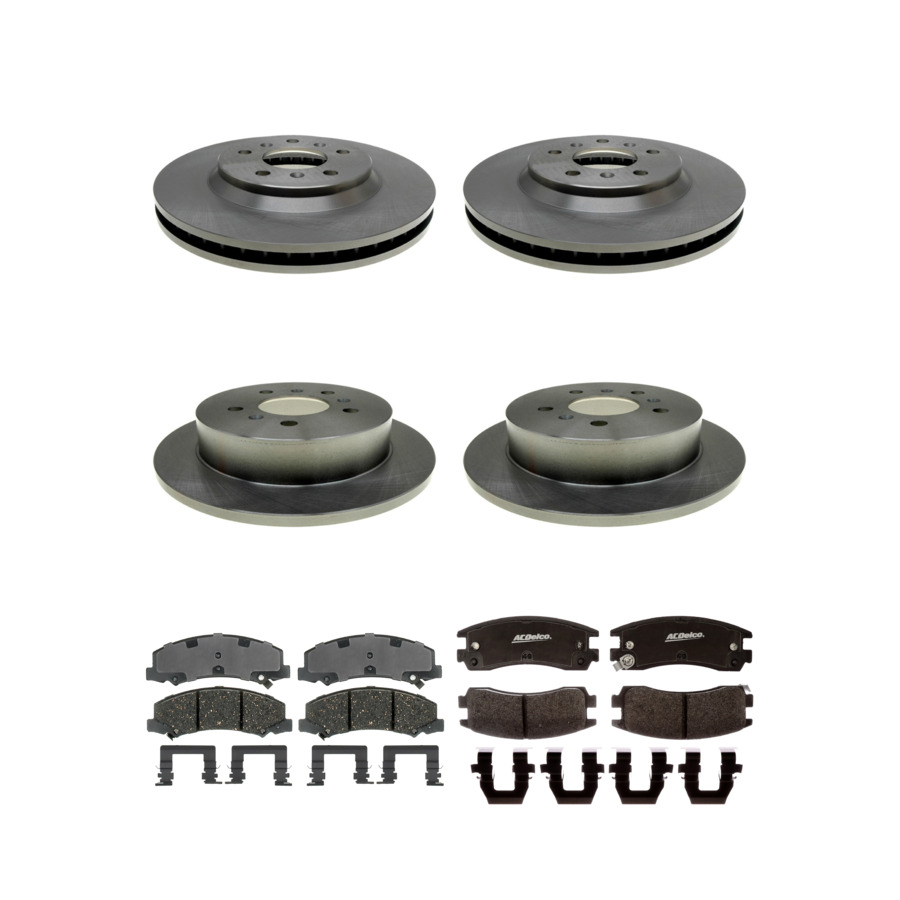 ACDelco Disc Brake Pads and Rotors Kit Front Rear For 06-10 Chevrolet Impala