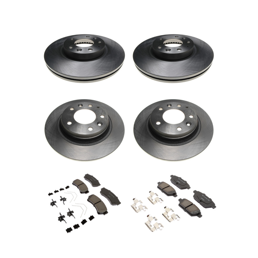 ACDelco Disc Brake Pads and Rotors Kit Front Rear For 06-12 Ford Fusion Mercury