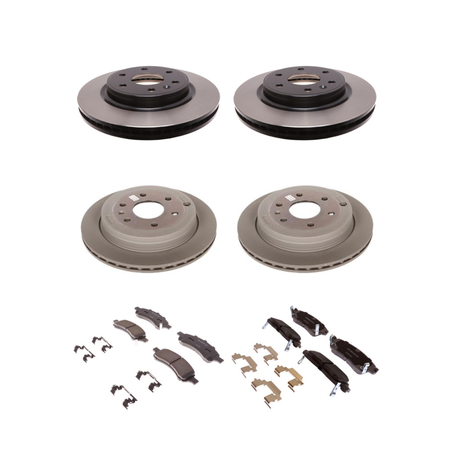 ACDelco Disc Brake Pads and Rotors Kit Front Rear For 07-17 Chevrolet Traverse