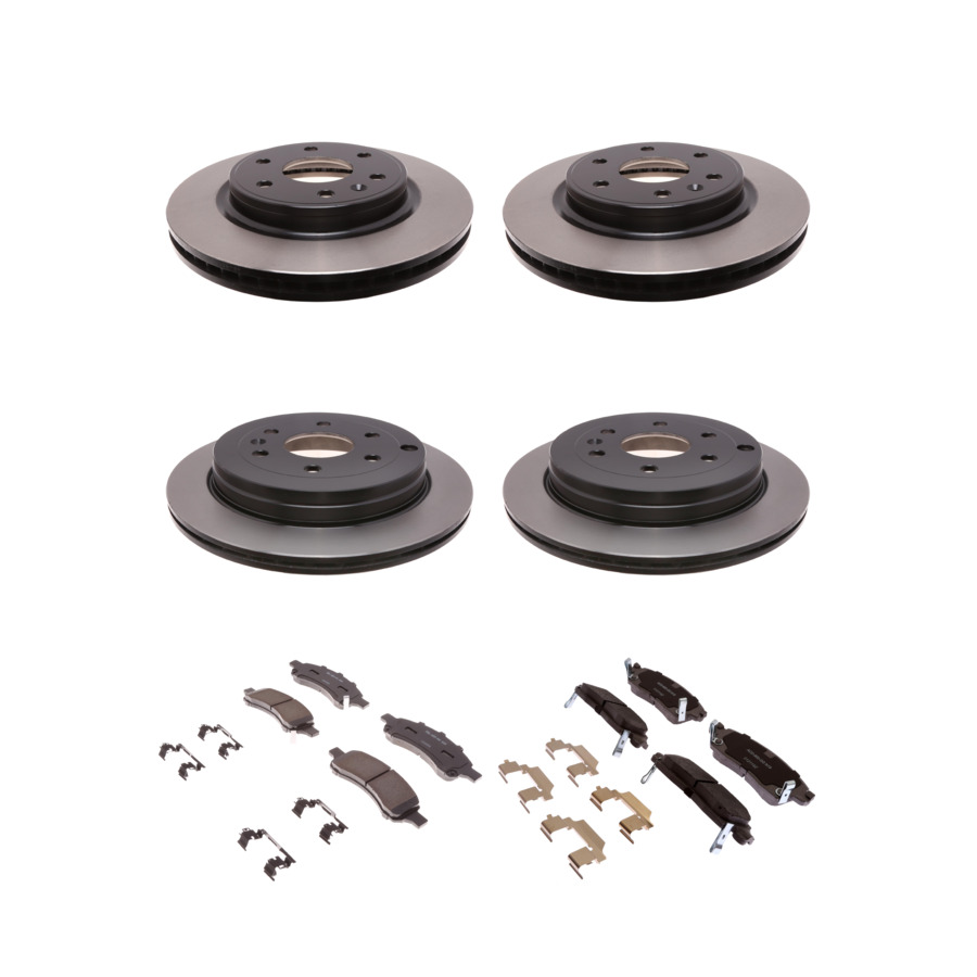 ACDelco Disc Brake Pads and Rotors Kit Front Rear For 07-17 Chevrolet Traverse