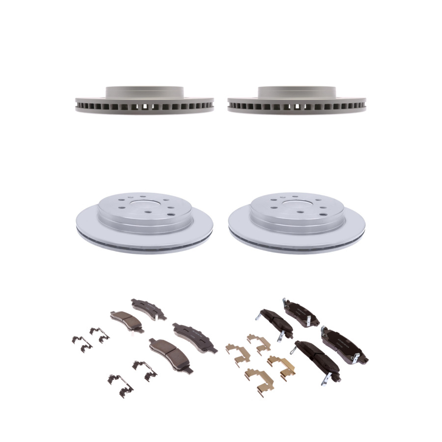 ACDelco Disc Brake Pads and Rotors Kit Front Rear For 07-17 Chevrolet Traverse
