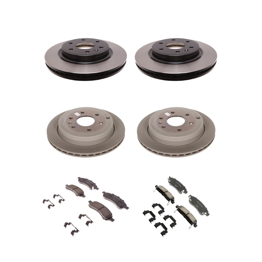 ACDelco Disc Brake Pads and Rotors Kit Front Rear For 07-17 Chevrolet Traverse