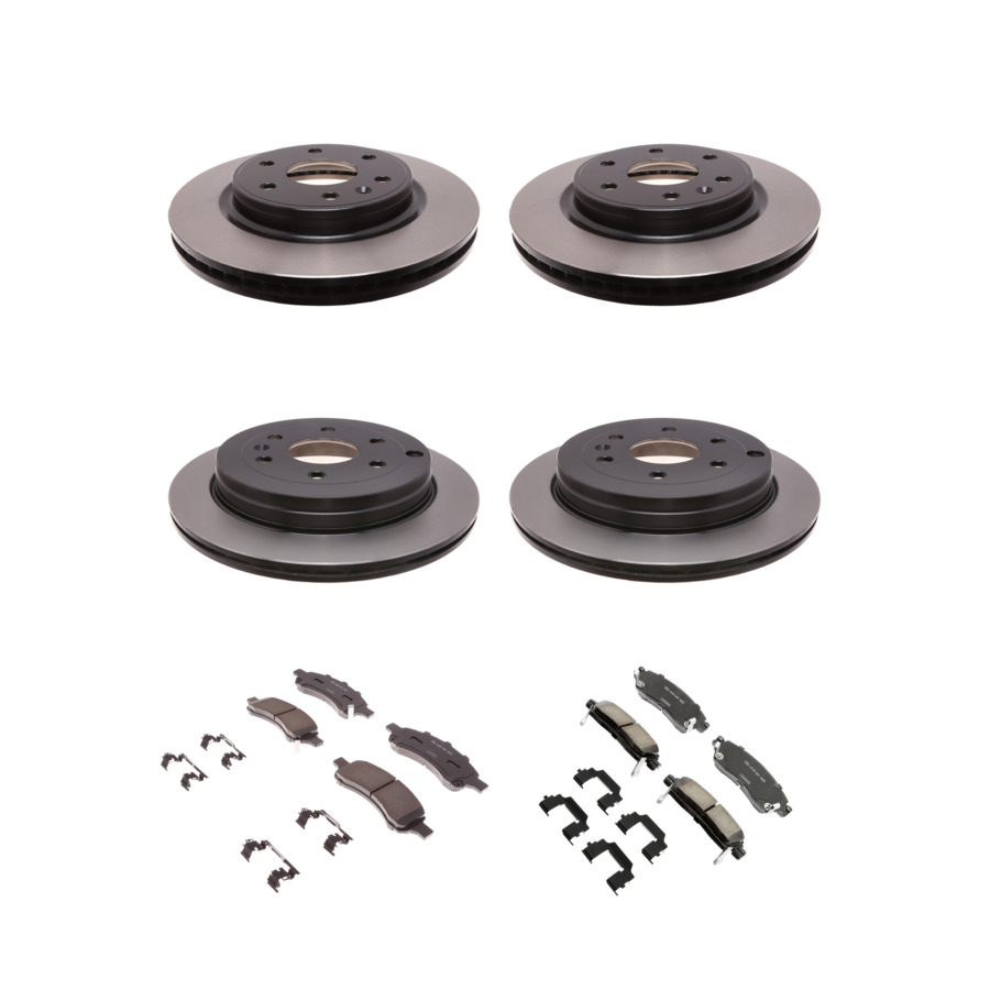 ACDelco Disc Brake Pads and Rotors Kit Front Rear For 07-17 Chevrolet Traverse