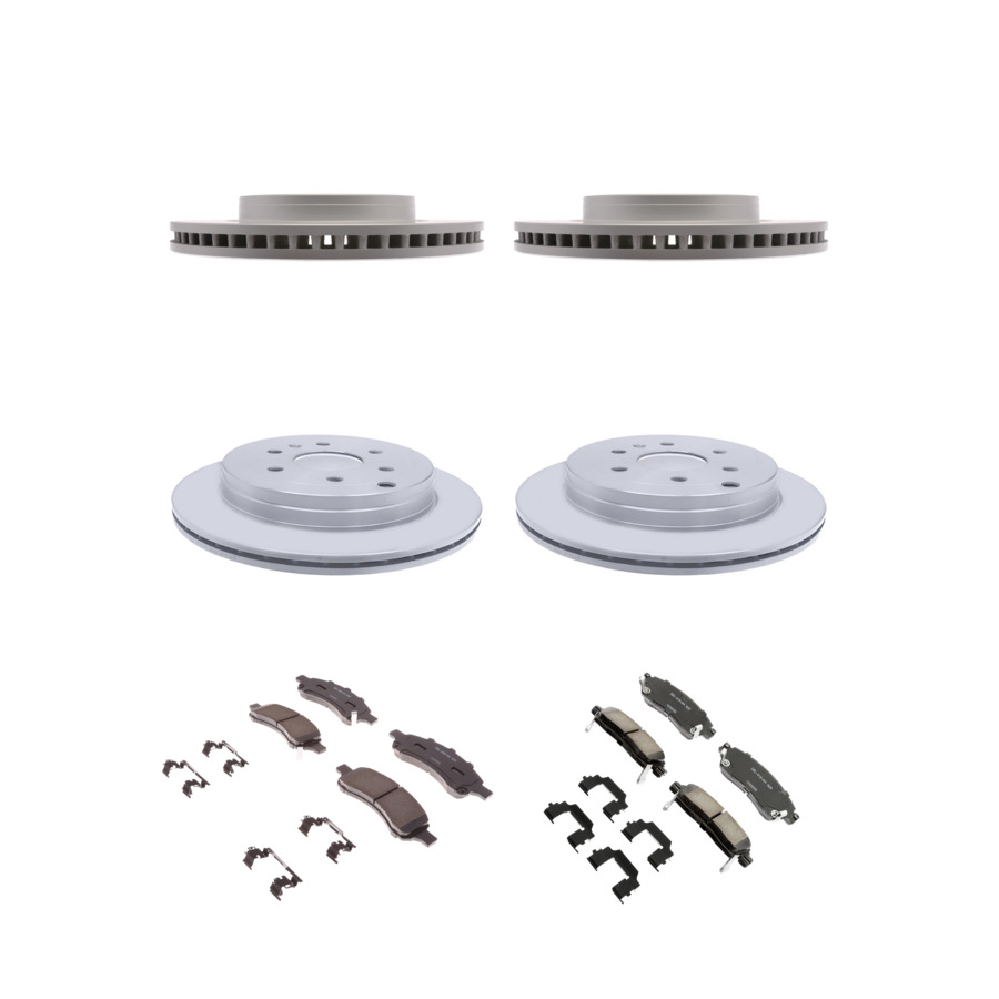 ACDelco Disc Brake Pads and Rotors Kit Front Rear For 07-17 Chevrolet Traverse