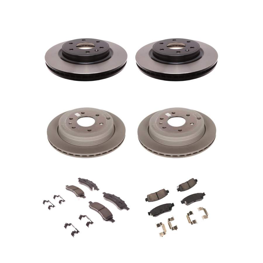 ACDelco Disc Brake Pads and Rotors Kit Front Rear For 07-17 Chevrolet Traverse