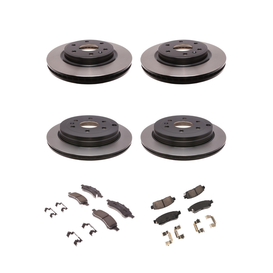 ACDelco Disc Brake Pads and Rotors Kit Front Rear For 07-17 Chevrolet Traverse