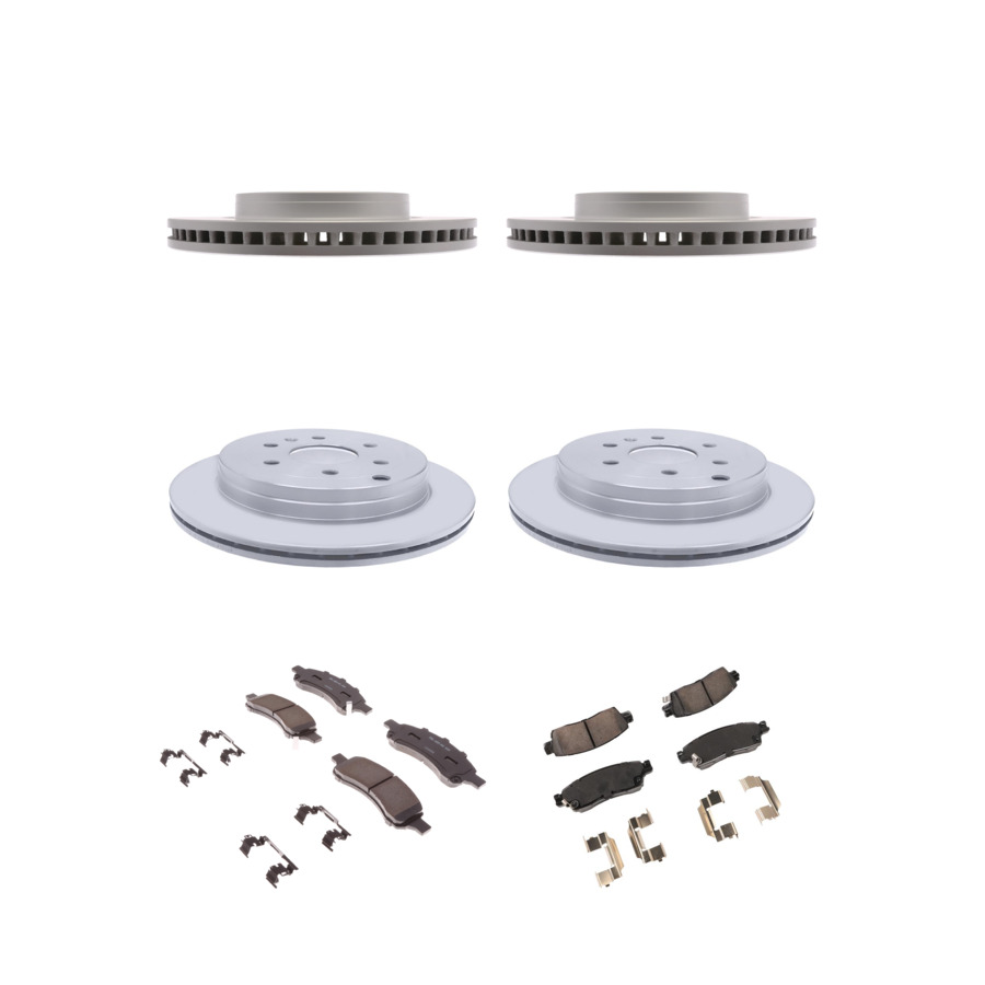 ACDelco Disc Brake Pads and Rotors Kit Front Rear For 07-17 Chevrolet Traverse