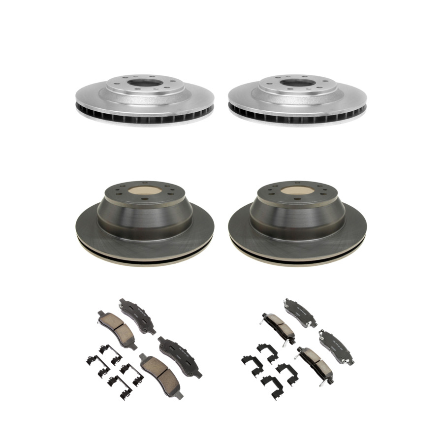 ACDelco Disc Brake Pads and Rotors Kit Front Rear For 2006 Isuzu Ascender