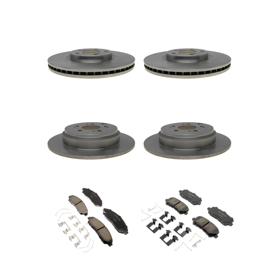 ACDelco Disc Brake Pads and Rotors Kit Front Rear For 07-15 Honda Pilot Acura