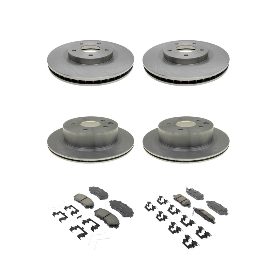 ACDelco Disc Brake Pads and Rotors Kit Front Rear For 2008-2015 Nissan Rogue