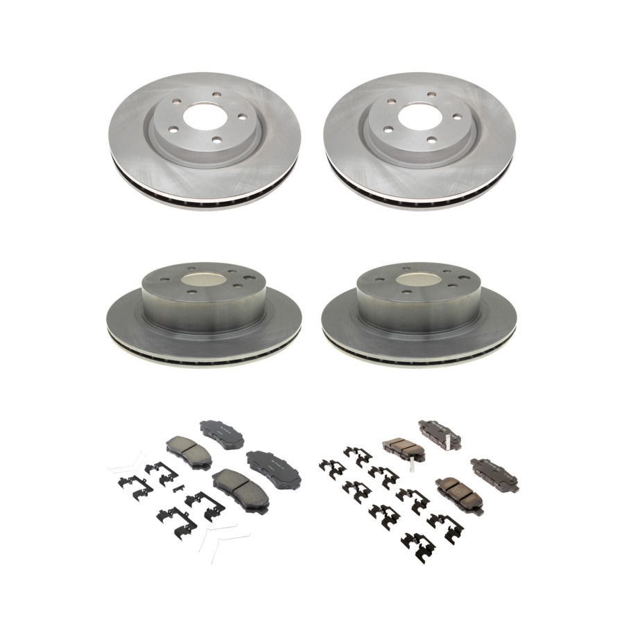 ACDelco Disc Brake Pads and Rotors Kit Front Rear For 2014 Nissan X-Trail